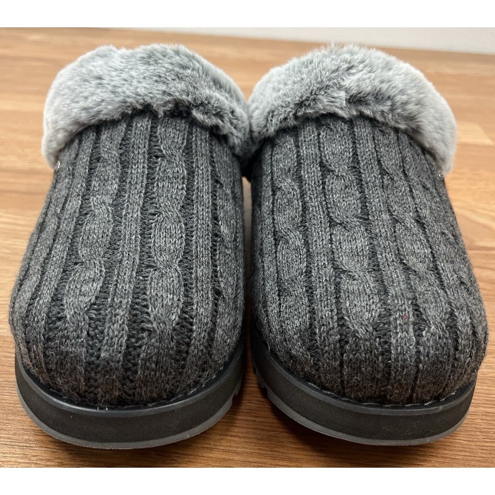BOBS by Skechers Keepsakes Ice Angel Clog Slippers in Charcoal Womens 9.5 NEW - Picture 8 of 14